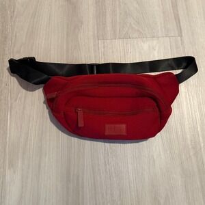 FILA Red Fanny Pack Belt Bag Adjustable Strap Zip Pouch Unisex Sporty